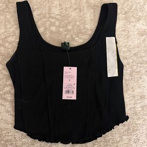 Wild Fable Black Ribbed Tank Top